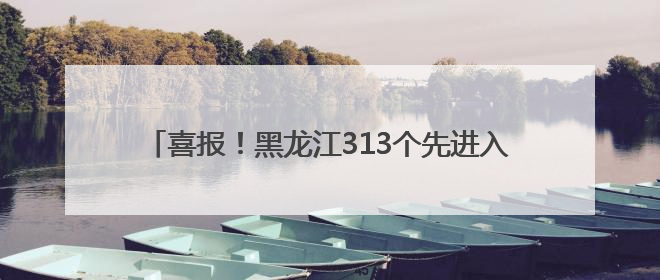 喜报！黑龙江313个先进入选全国精神文明建设表彰名单