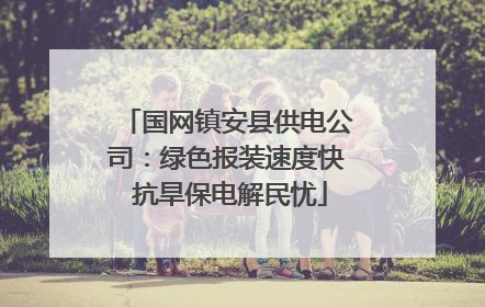 国网镇安县供电公司：绿色报装速度快 抗旱保电解民忧