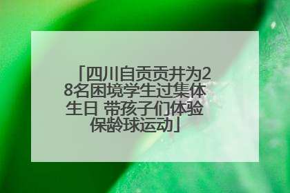 四川自贡贡井为28名困境学生过集体生日 带孩子们体验保龄球运动