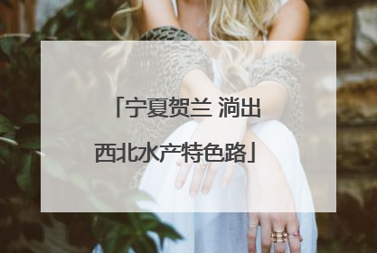 宁夏贺兰 淌出西北水产特色路