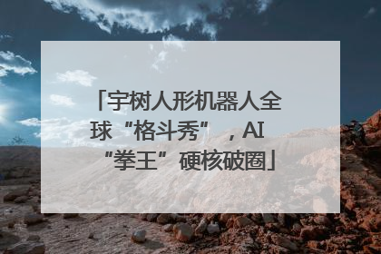 宇树人形机器人全球“格斗秀”，AI“拳王”硬核破圈