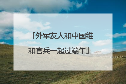外军友人和中国维和官兵一起过端午