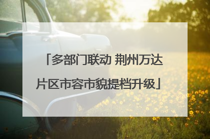 多部门联动 荆州万达片区市容市貌提档升级