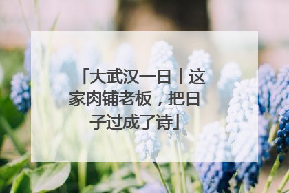 大武汉一日︱这家肉铺老板，把日子过成了诗