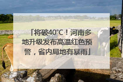 将破40℃！河南多地升级发布高温红色预警，省内局地有暴雨
