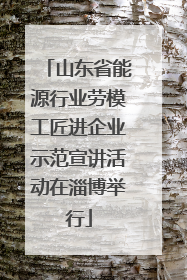 山东省能源行业劳模工匠进企业示范宣讲活动在淄博举行