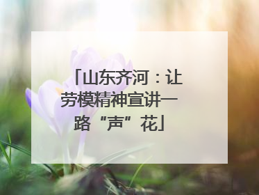 山东齐河：让劳模精神宣讲一路“声”花