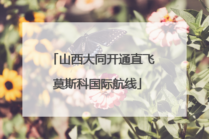 山西大同开通直飞莫斯科国际航线