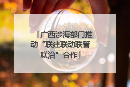 广西涉海部门推动“联建联动联管联治”合作