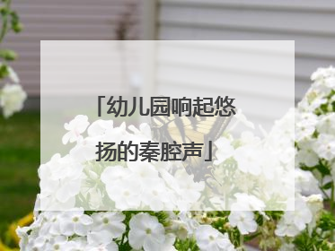 幼儿园响起悠扬的秦腔声