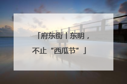 府东街丨东明，不止“西瓜节”