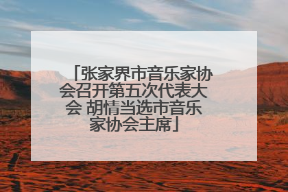 张家界市音乐家协会召开第五次代表大会 胡情当选市音乐家协会主席