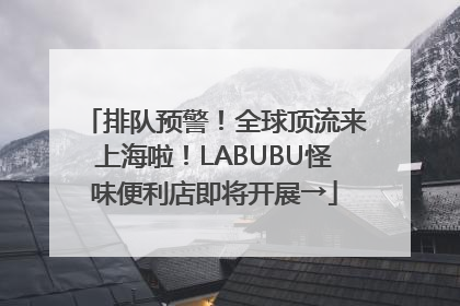 排队预警！全球顶流来上海啦！LABUBU怪味便利店即将开展→