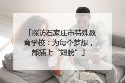 探访石家庄市特殊教育学校：为每个梦想，都插上“翅膀”