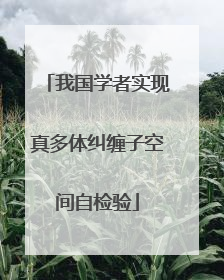 我国学者实现真多体纠缠子空间自检验