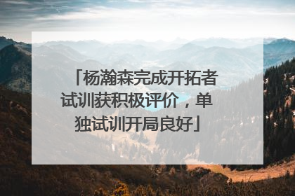 杨瀚森完成开拓者试训获积极评价，单独试训开局良好