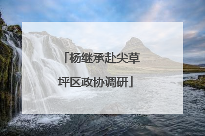 杨继承赴尖草坪区政协调研