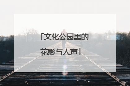 文化公园里的花影与人声