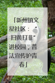 新州镇文星社区：“扫黄打非”进校园，普法宣传护青春