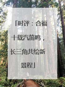 时评：合福十载汽笛鸣，长三角共绘新景程