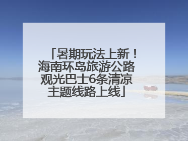 暑期玩法上新！海南环岛旅游公路观光巴士6条清凉主题线路上线