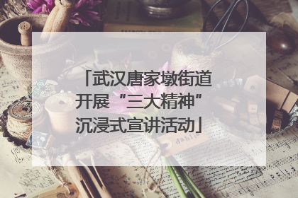 武汉唐家墩街道开展“三大精神”沉浸式宣讲活动