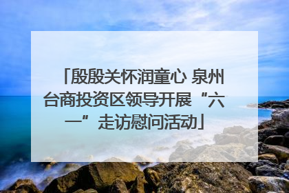 殷殷关怀润童心 泉州台商投资区领导开展“六一”走访慰问活动