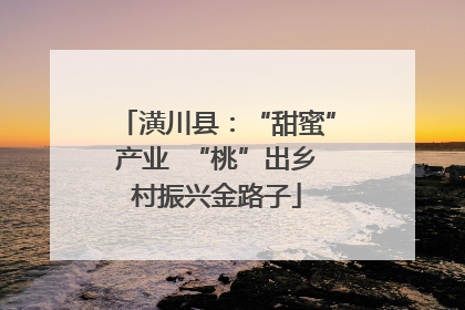 潢川县：“甜蜜”产业  “桃”出乡村振兴金路子