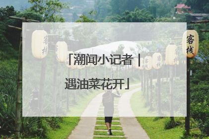 潮闻小记者｜遇油菜花开