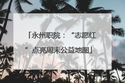 永州职院：“志愿红”点亮周末公益地图