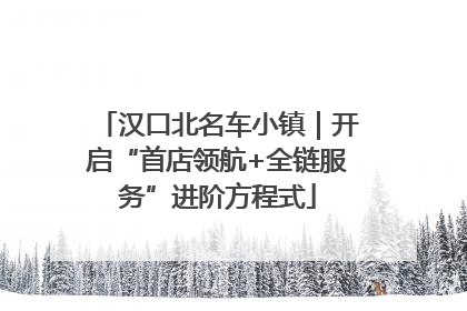 汉口北名车小镇｜开启“首店领航+全链服务”进阶方程式