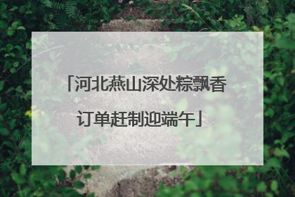 河北燕山深处粽飘香 订单赶制迎端午