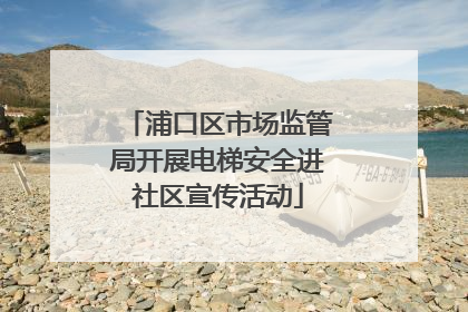 浦口区市场监管局开展电梯安全进社区宣传活动