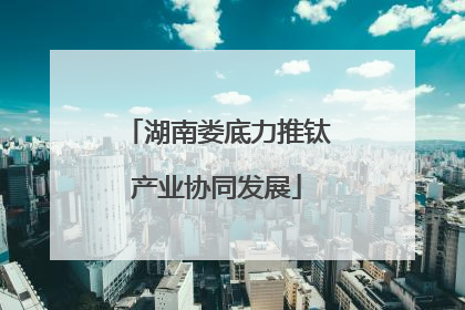 湖南娄底力推钛产业协同发展