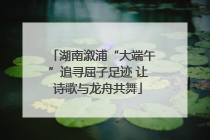 湖南溆浦“大端午”追寻屈子足迹 让诗歌与龙舟共舞