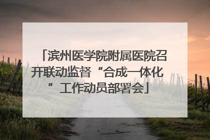 滨州医学院附属医院召开联动监督“合成一体化”工作动员部署会