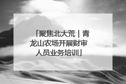 聚焦北大荒｜青龙山农场开展财审人员业务培训