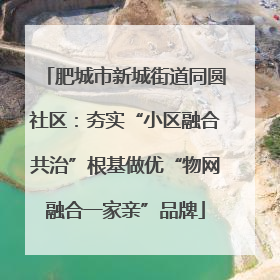 肥城市新城街道同圆社区：夯实“小区融合共治”根基做优“物网融合一家亲”品牌