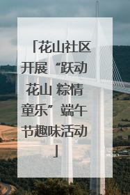 花山社区开展“跃动花山 粽情童乐”端午节趣味活动