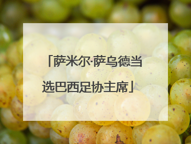 萨米尔·萨乌德当选巴西足协主席