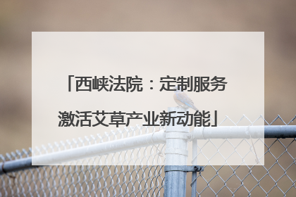 西峡法院：定制服务激活艾草产业新动能