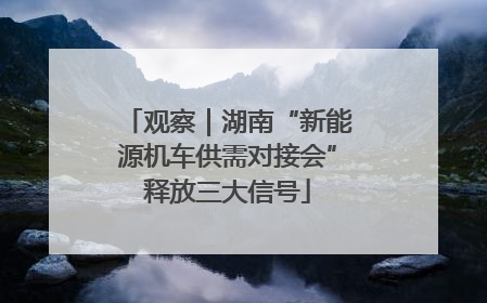 观察｜湖南“新能源机车供需对接会”释放三大信号