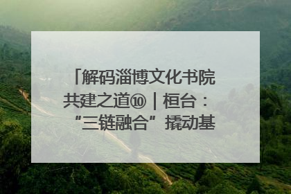 解码淄博文化书院共建之道⑩｜桓台：“三链融合”撬动基层文化共治新动能