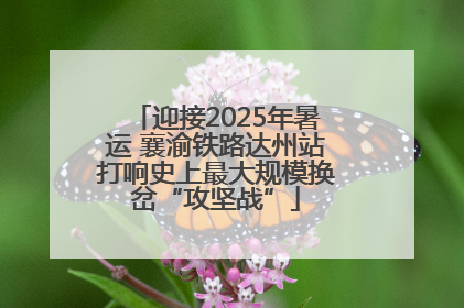 迎接2025年暑运 襄渝铁路达州站打响史上最大规模换岔“攻坚战”