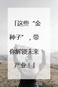 这些“金种子”，带你解锁未来产业！