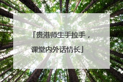 贵港师生手拉手，课堂内外话情长