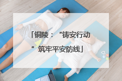 铜陵：“铸安行动”筑牢平安防线