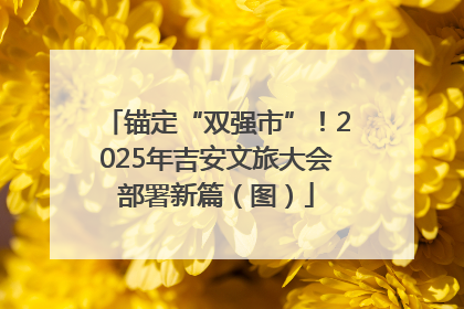 锚定“双强市”！2025年吉安文旅大会部署新篇（图）