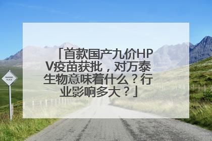 首款国产九价HPV疫苗获批，对万泰生物意味着什么？行业影响多大？