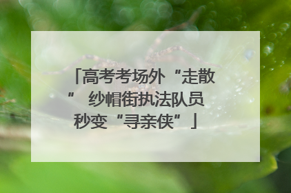 高考考场外“走散” 纱帽街执法队员秒变“寻亲侠”